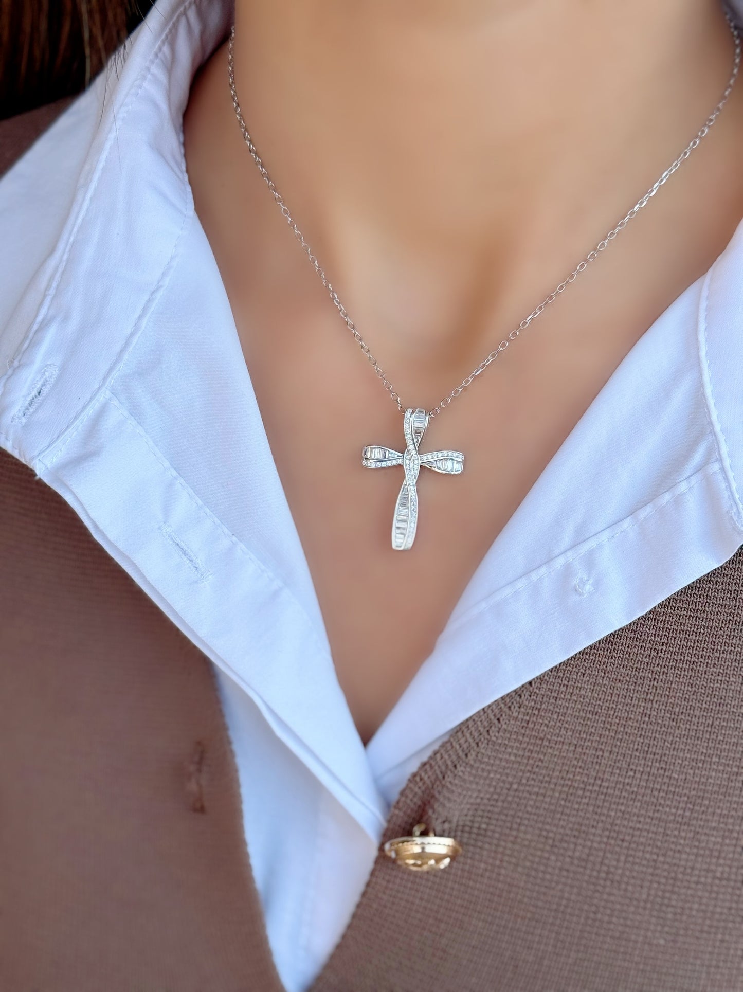 Infinity Cross Design Necklace