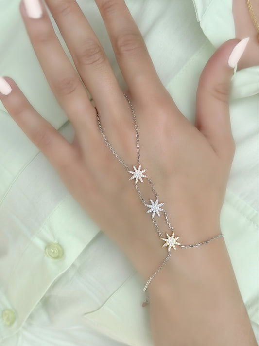 Stars Bracelet Ring