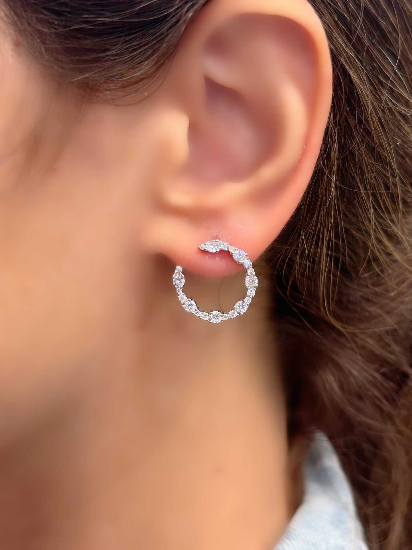 Curved Hoop Earrings