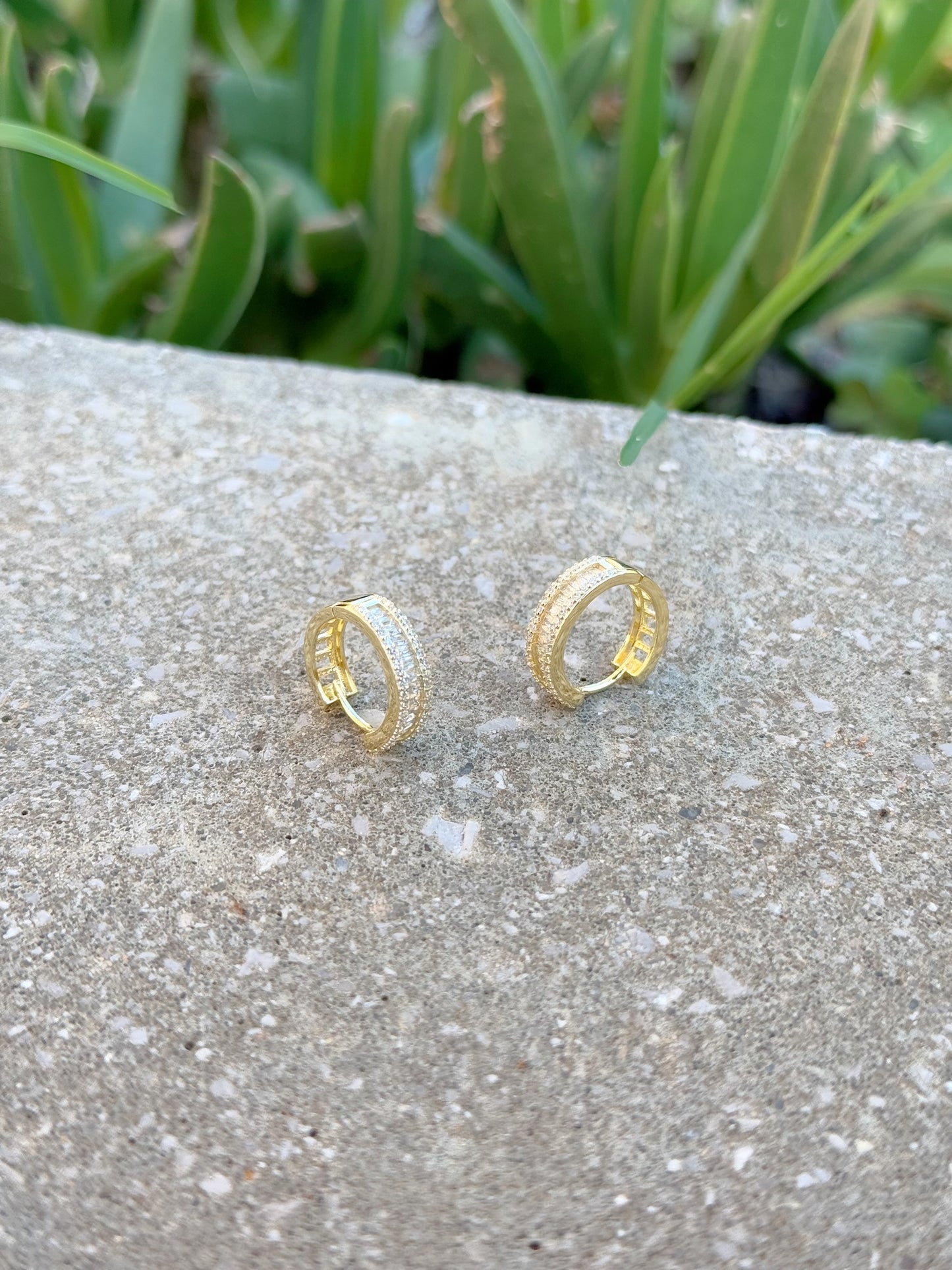 Silver 925 Gold Plated Hoop Earrings