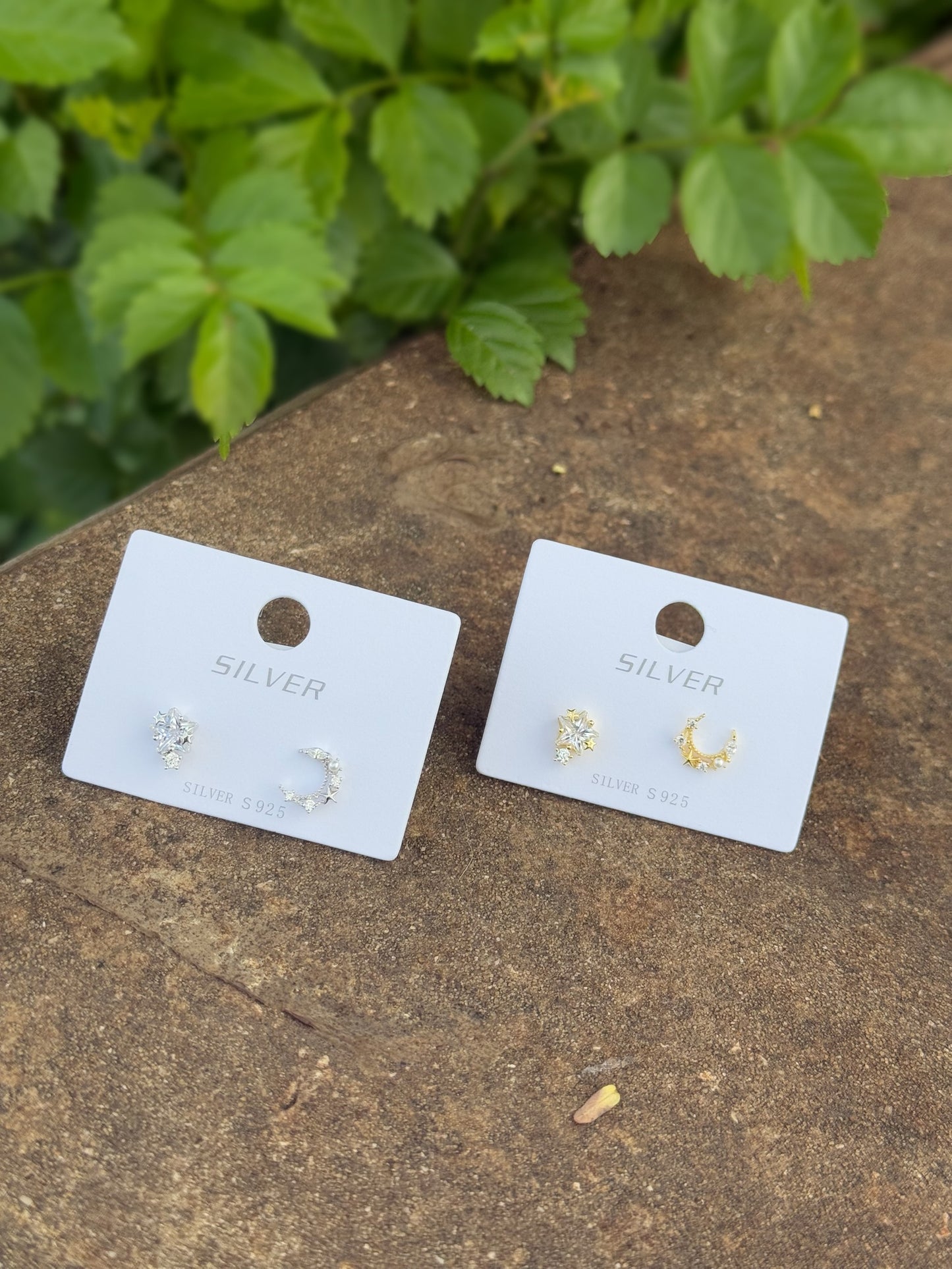 Moon & Stars Set Of Earrings