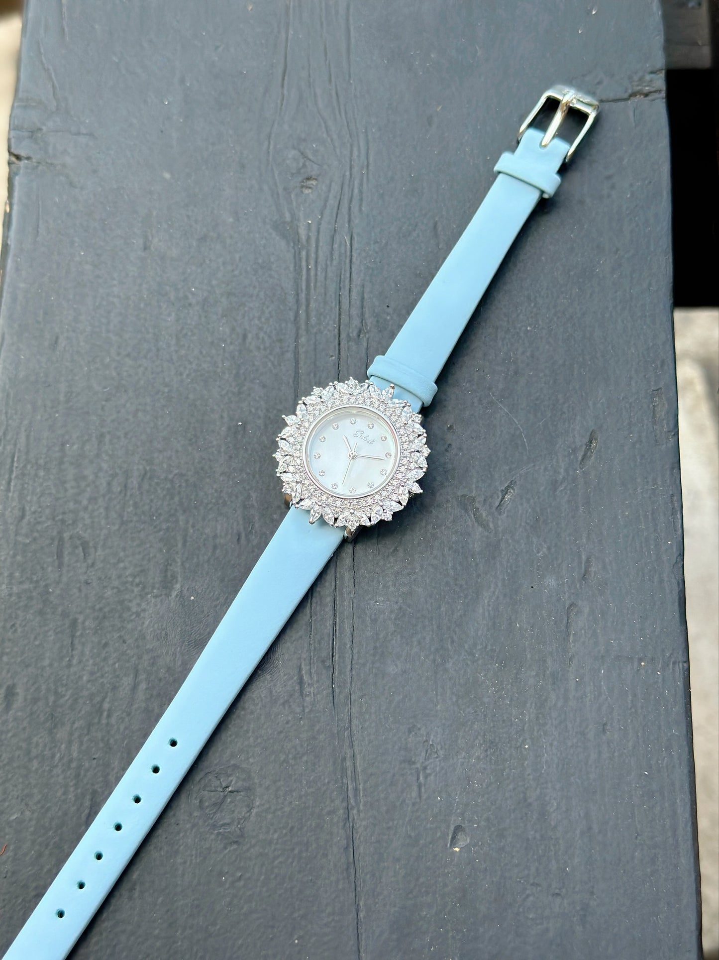 Silver 925 Watch Blue Band