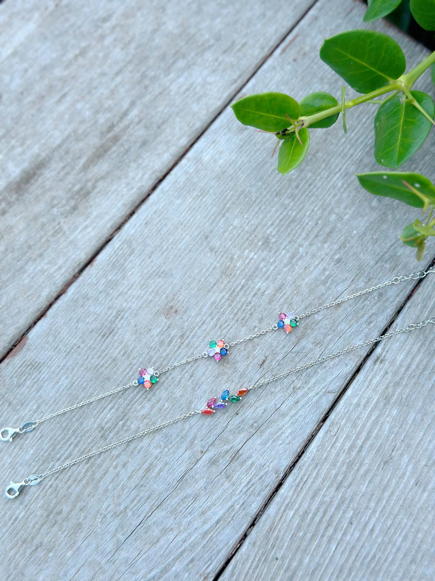 Bracelet with Coloured Stones