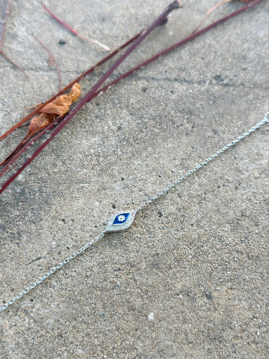 Evil Eye Bracelet Blue & White Color