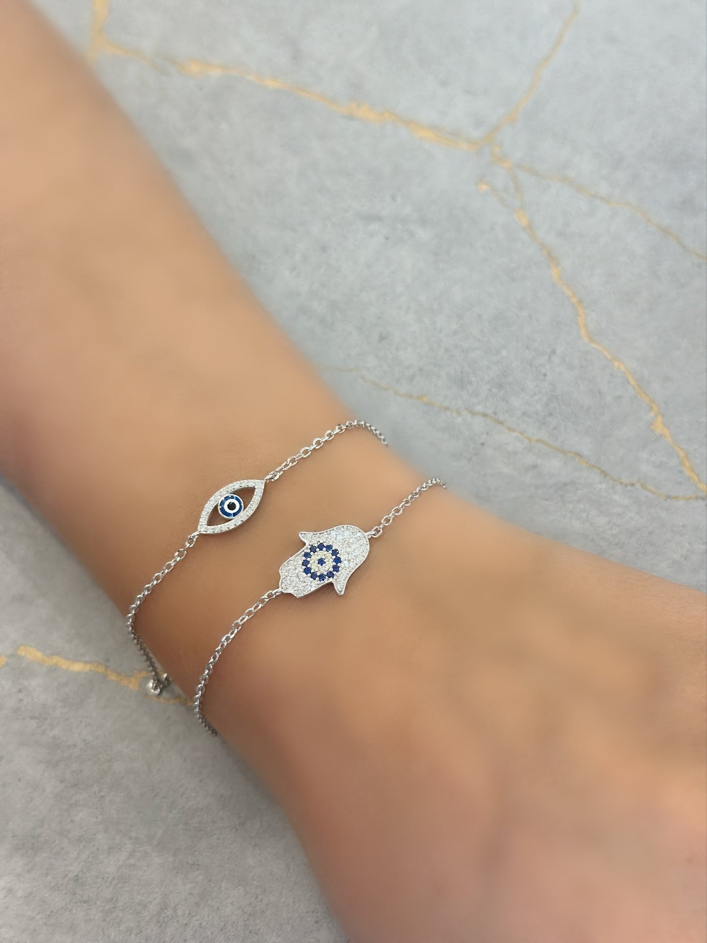 Evil Eye Bracelets Hand & Eye shape Design