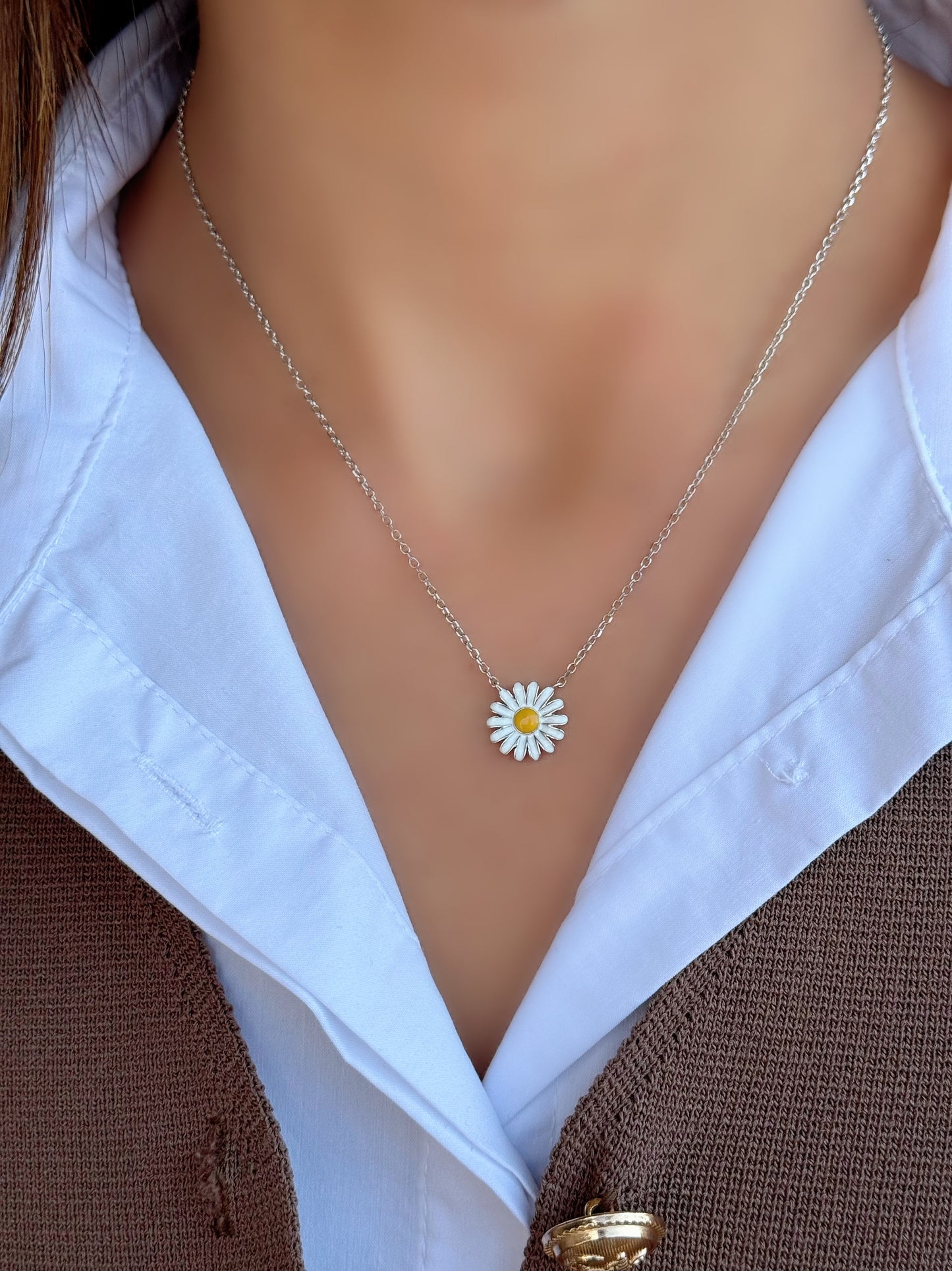 Daisy Flower Necklace