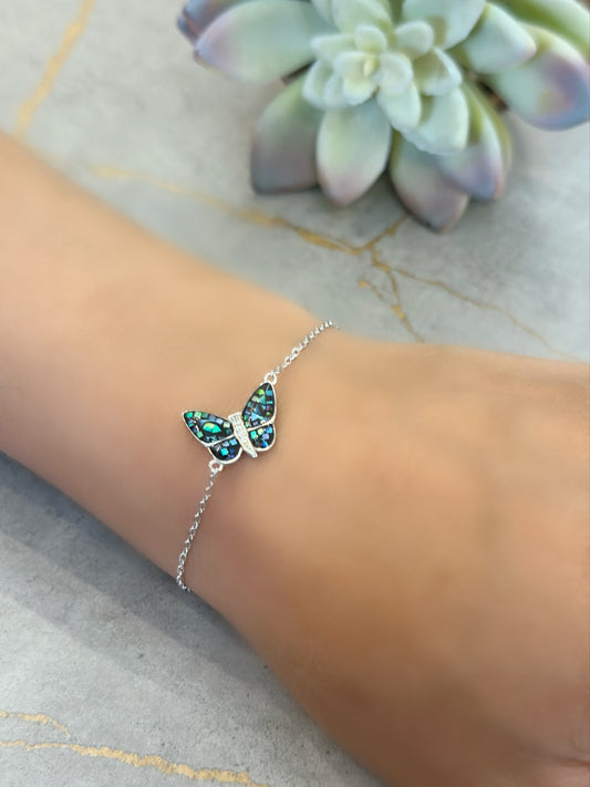 Coloured Butterfly Bracelet