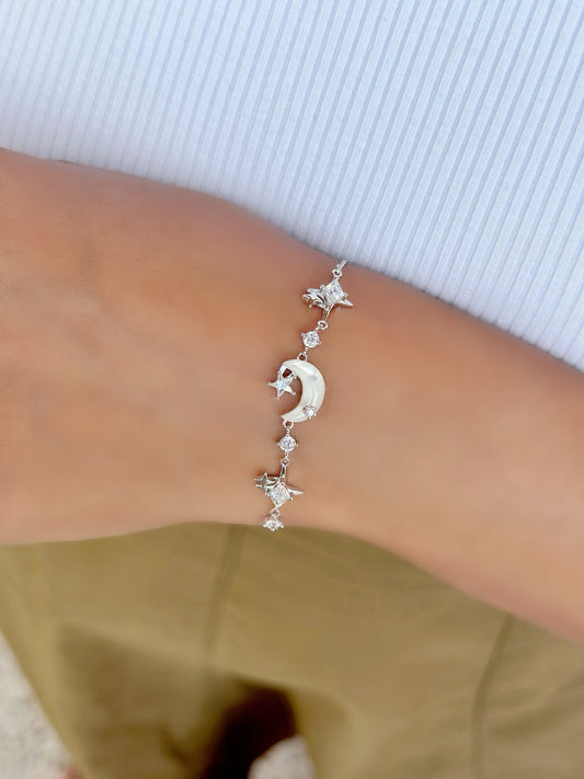 Moon & Stars Design Bracelet