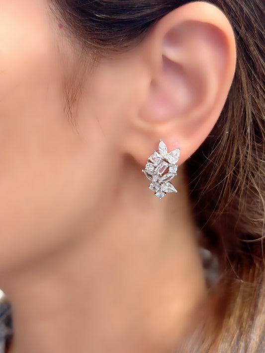 Special Design Earrings With Different Zircon Stones Shapes