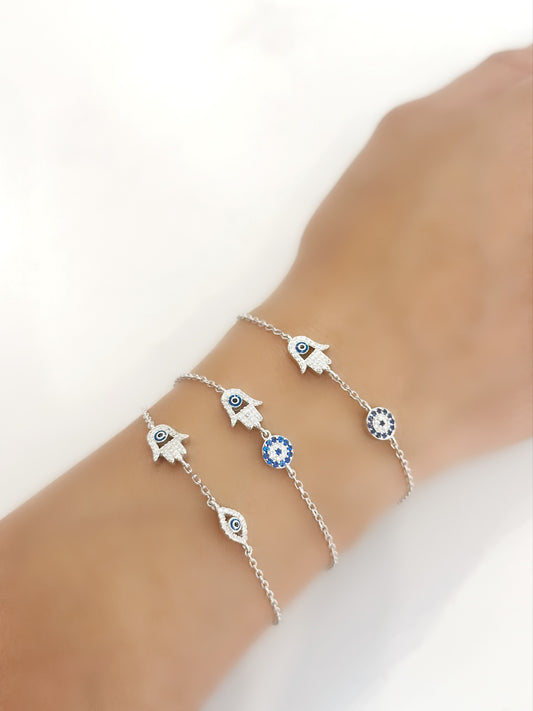 Hand & Evil Eye Bracelet