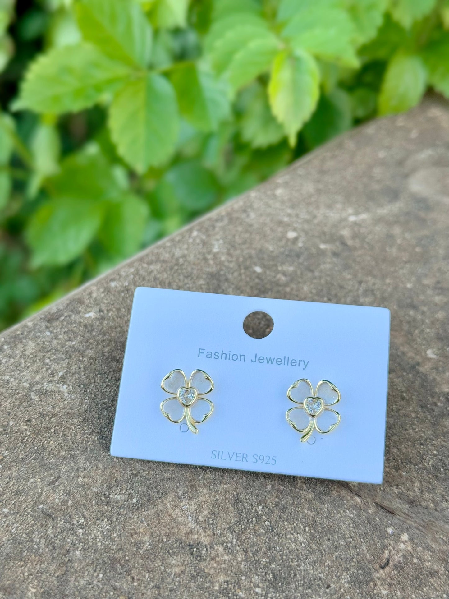 Four Leaf Flower Design Earrings