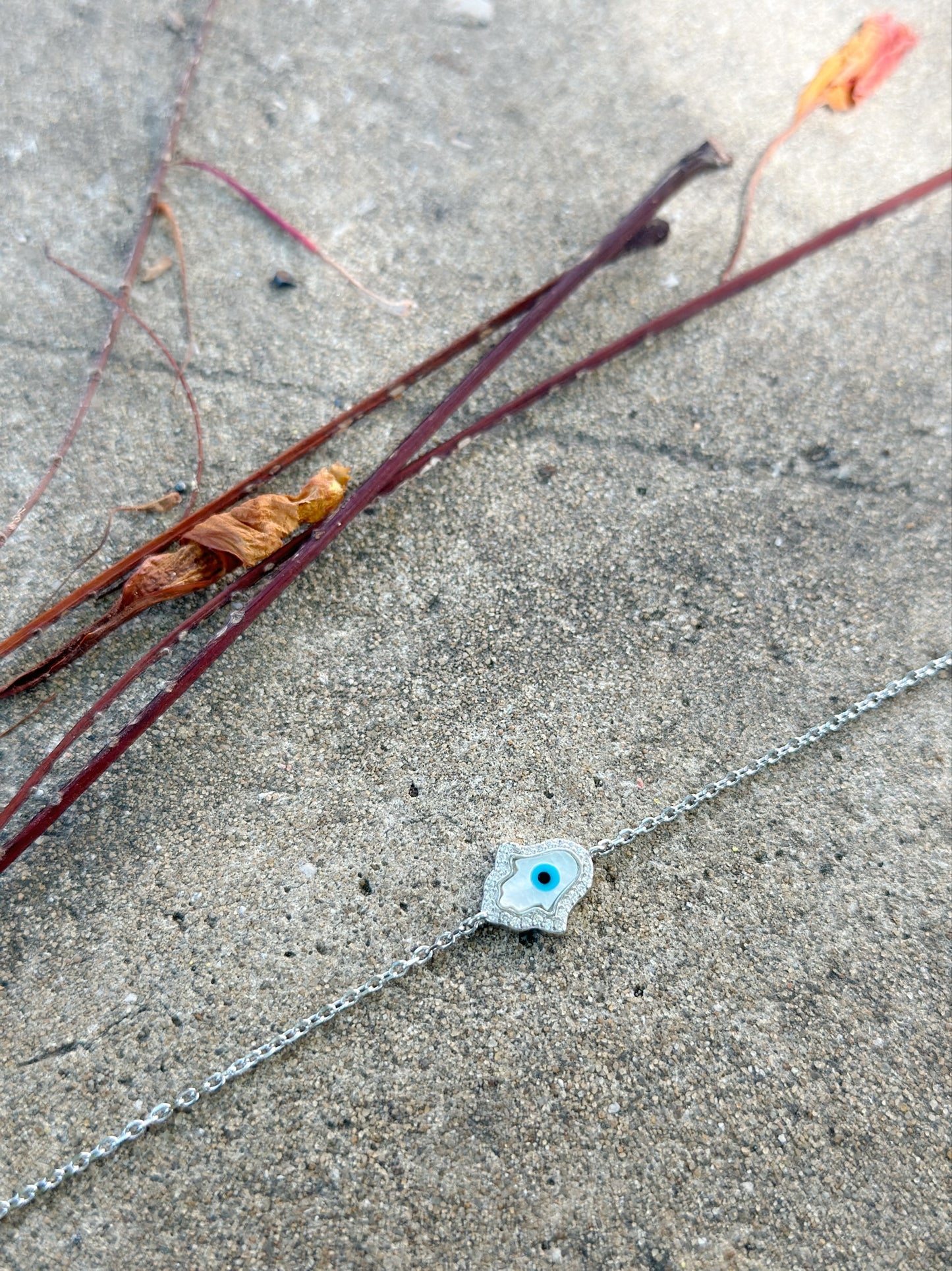 Evil Eye & Hand Design Bracelet