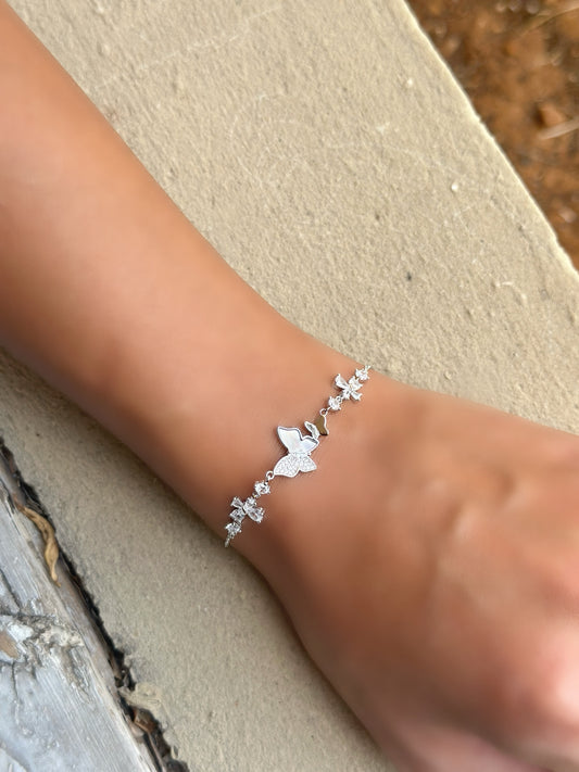 Butterflies & Flowers Design Bracelet