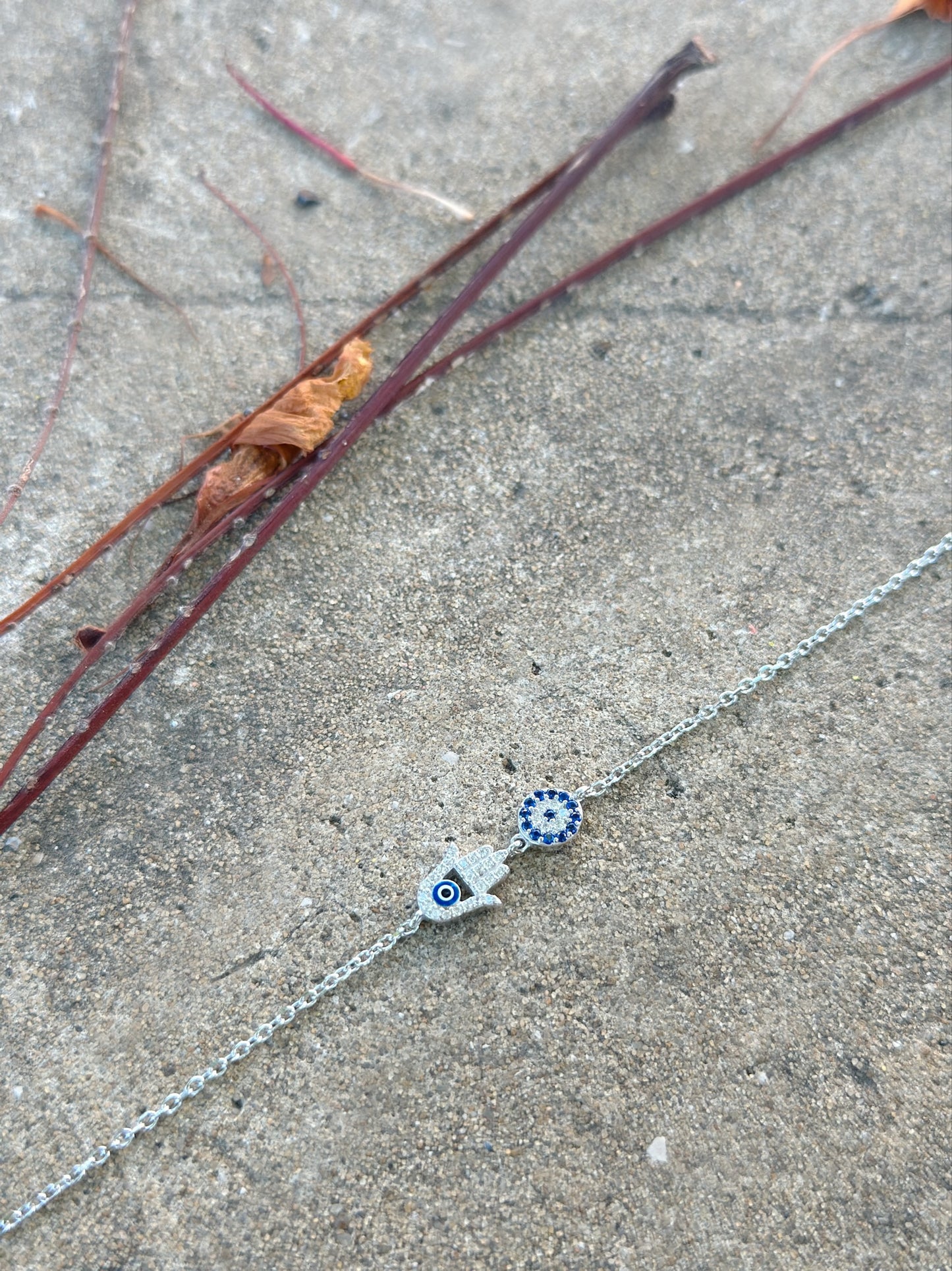 Hand & Evil Eye Bracelet