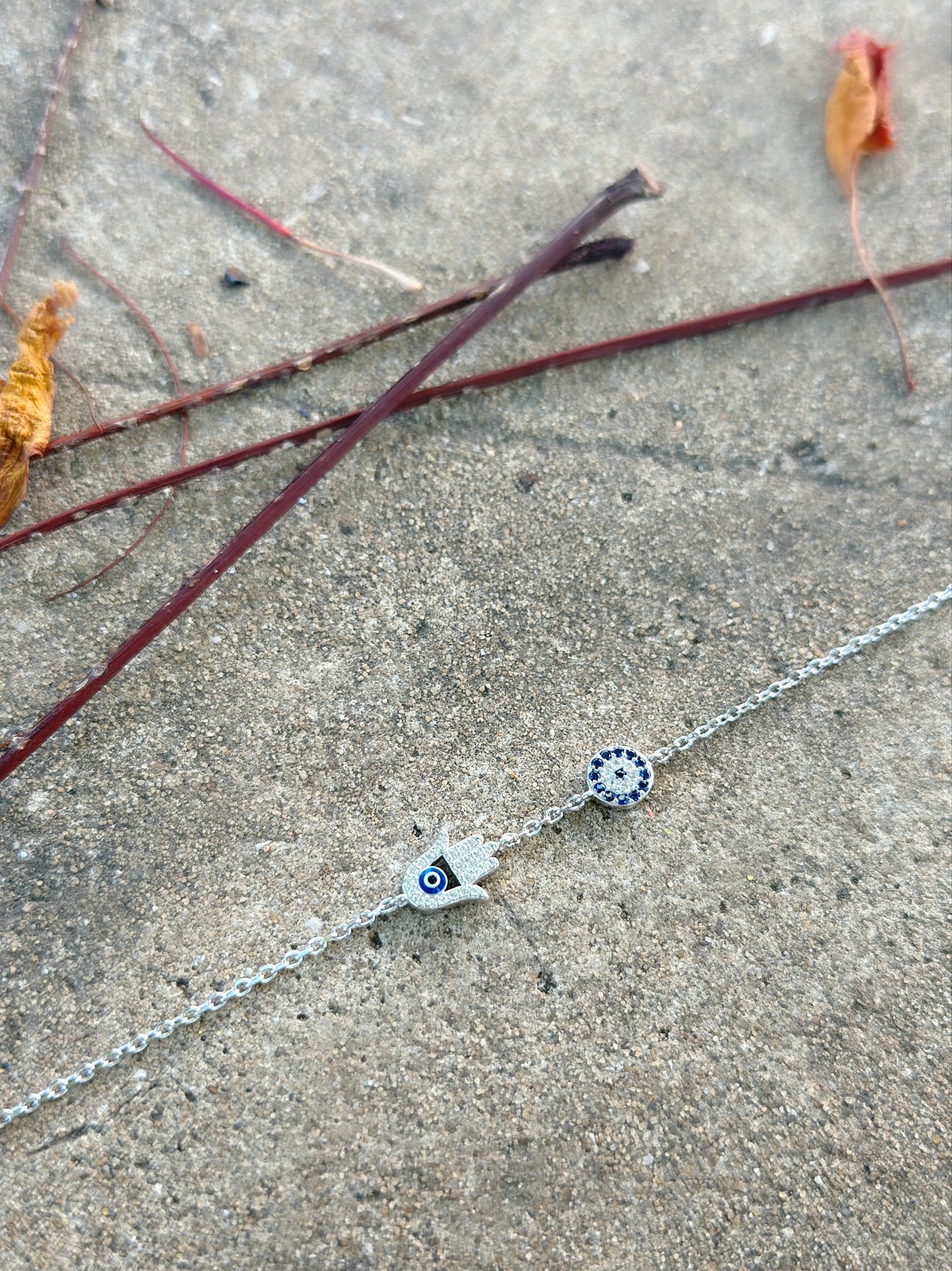 Hand & Evil Eye Bracelet